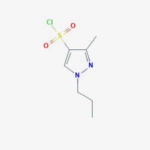 molecular formula C7H11ClN2O2S B1320229 3-methyl-1-propyl-1H-pyrazole-4-sulfonyl chloride CAS No. 1006453-67-3