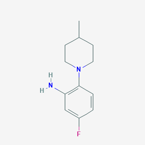 molecular formula C12H17FN2 B1320237 5-Fluoro-2-(4-methylpiperidin-1-yl)aniline CAS No. 869943-97-5