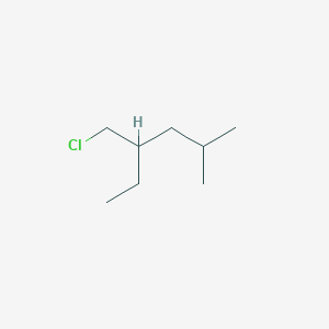 molecular formula C8H17Cl B13202396 4-(Chloromethyl)-2-methylhexane 