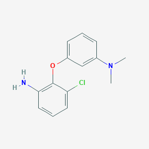 molecular formula C14H15ClN2O B1320245 N-[3-(2-Amino-6-chlorophenoxy)phenyl]-N,N-dimethylamine CAS No. 937604-75-6