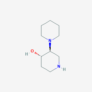 molecular formula C10H20N2O B13202513 (3S,4S)-3-(Piperidin-1-yl)piperidin-4-ol 