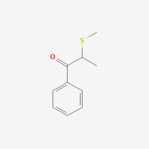 molecular formula C10H12OS B13202555 2-(Methylthio)-1-phenylpropan-1-one 