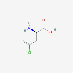 molecular formula C5H8ClNO2 B13202569 (2R)-2-Amino-4-chloropent-4-enoic acid 