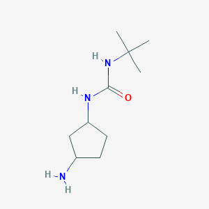 molecular formula C10H21N3O B13202612 1-(3-Aminocyclopentyl)-3-tert-butylurea 