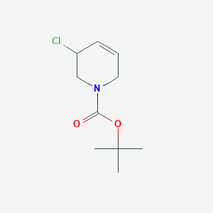 molecular formula C10H16ClNO2 B13202636 tert-Butyl 3-chloro-1,2,3,6-tetrahydropyridine-1-carboxylate 