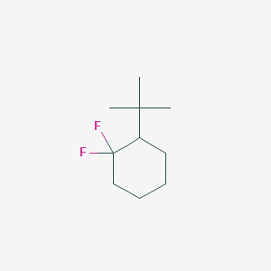 molecular formula C10H18F2 B13202663 2-Tert-butyl-1,1-difluorocyclohexane 