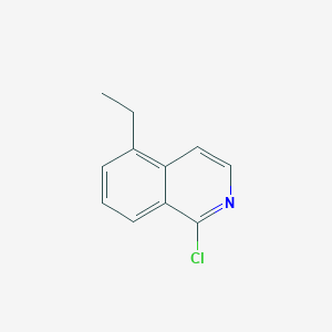 molecular formula C11H10ClN B13202693 1-Chloro-5-ethylisoquinoline 