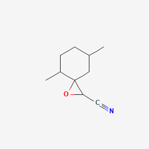 molecular formula C10H15NO B13202725 4,7-Dimethyl-1-oxaspiro[2.5]octane-2-carbonitrile 