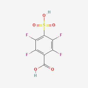 molecular formula C7H2F4O5S B1320277 2,3,5,6-四氟-4-磺基苯甲酸 CAS No. 125662-60-4