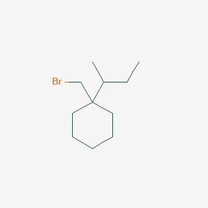 molecular formula C11H21Br B13202781 1-(Bromomethyl)-1-(butan-2-yl)cyclohexane 