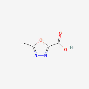 molecular formula C4H4N2O3 B1320280 5-Methyl-1,3,4-oxadiazole-2-carboxylic acid CAS No. 518048-06-1