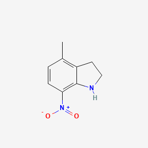 molecular formula C9H10N2O2 B1320295 4-甲基-7-硝基吲哚 CAS No. 179176-31-9