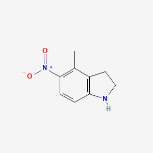 molecular formula C9H10N2O2 B1320296 4-甲基-5-硝基吲哚 CAS No. 165250-68-0