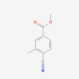 molecular formula C10H9NO2 B1320302 Methyl 4-cyano-3-methylbenzoate CAS No. 25978-68-1