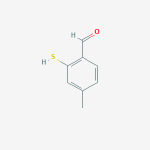 molecular formula C8H8OS B13203082 4-Methyl-2-sulfanylbenzaldehyde CAS No. 294674-97-8