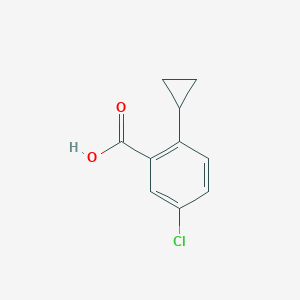 molecular formula C10H9ClO2 B13203099 5-Chloro-2-cyclopropylbenzoic acid 