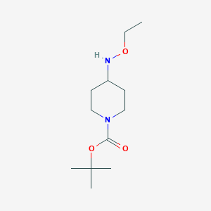 molecular formula C12H24N2O3 B13203126 Tert-butyl 4-(ethoxyamino)piperidine-1-carboxylate 