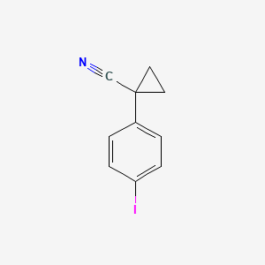 B1320315 1-(4-Iodophenyl)cyclopropanecarbonitrile CAS No. 124276-79-5