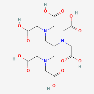 molecular formula C15H23N3O12 B13203243 N,N',N''-1,2,3-Propanetriyltris[N-(carboxymethyl)glycine] 