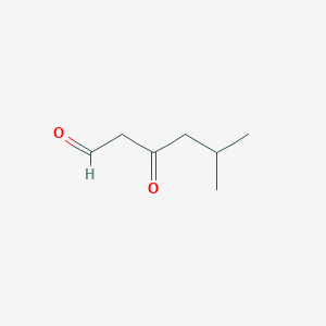molecular formula C7H12O2 B13203246 5-Methyl-3-oxohexanal 