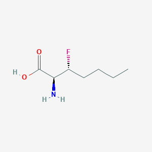 molecular formula C7H14FNO2 B132033 (2S,3R)-2-amino-3-fluoroheptanoic acid CAS No. 149560-55-4