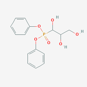 molecular formula C15H17O6P B13203310 Diphenyl (1,2,3-trihydroxypropyl)phosphonate 