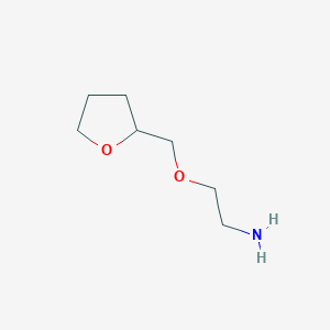 molecular formula C7H15NO2 B1320338 2-(Tetrahydro-2-furanylmethoxy)-1-ethanamine CAS No. 34694-89-8