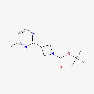 molecular formula C13H19N3O2 B13203406 Tert-butyl 3-(4-methylpyrimidin-2-YL)azetidine-1-carboxylate 