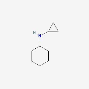 molecular formula C9H17N B1320343 N-cyclopropylcyclohexanamine CAS No. 824-82-8
