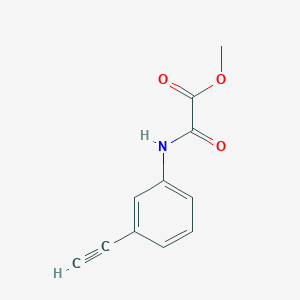 molecular formula C11H9NO3 B13203457 Methyl [(3-ethynylphenyl)carbamoyl]formate 
