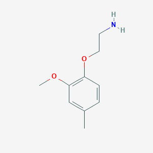 molecular formula C10H15NO2 B1320347 2-(2-Methoxy-4-methyl-phenoxy)-ethylamine CAS No. 883541-96-6