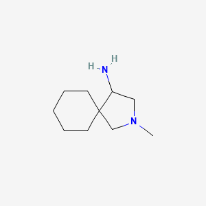 molecular formula C10H20N2 B13203472 2-Methyl-2-azaspiro[4.5]decan-4-amine 