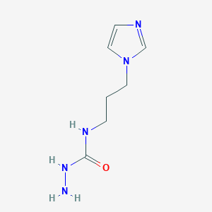 molecular formula C7H13N5O B13203568 3-amino-1-[3-(1H-imidazol-1-yl)propyl]urea 