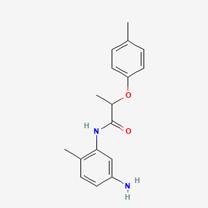 molecular formula C17H20N2O2 B1320359 N-(5-Amino-2-methylphenyl)-2-(4-methylphenoxy)-propanamide CAS No. 1016522-29-4