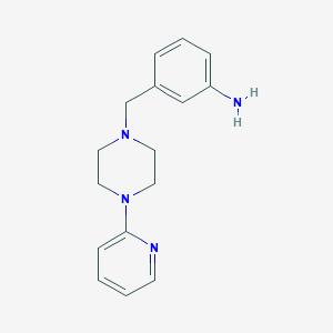 3-{[4-(Pyridin-2-yl)piperazin-1-yl]methyl}aniline