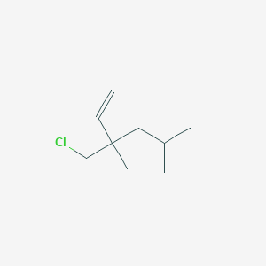 molecular formula C9H17Cl B13203622 3-(Chloromethyl)-3,5-dimethylhex-1-ene 