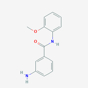 molecular formula C14H14N2O2 B1320364 3-Amino-N-(2-methoxyphenyl)benzamide CAS No. 1017465-43-8