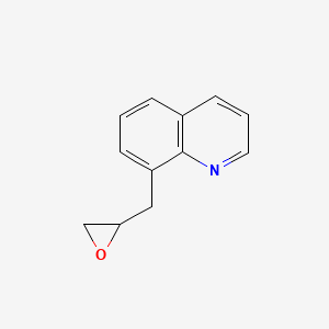 molecular formula C12H11NO B13203647 8-(Oxiran-2-ylmethyl)quinoline 
