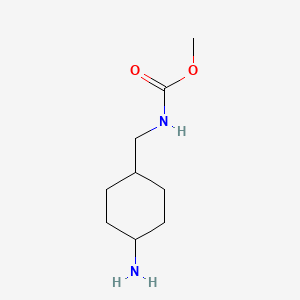 molecular formula C9H18N2O2 B13203652 methyl N-[(4-aminocyclohexyl)methyl]carbamate 