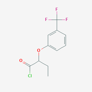2-[3-(Trifluoromethyl)phenoxy]butanoyl chloride