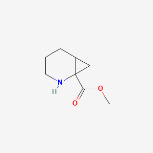 molecular formula C8H13NO2 B13203692 Methyl 2-azabicyclo[4.1.0]heptane-1-carboxylate 