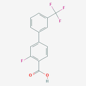 3-Fluoro-3'-(trifluoromethyl)-[1,1'-biphenyl]-4-carboxylic acid