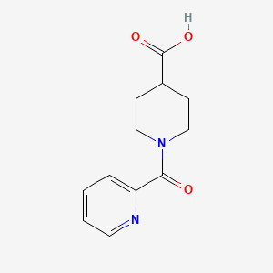 molecular formula C12H14N2O3 B1320381 1-(Pyridin-2-ylcarbonyl)piperidine-4-carboxylic acid CAS No. 67691-62-7