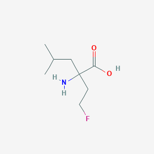 molecular formula C8H16FNO2 B13203877 2-Amino-2-(2-fluoroethyl)-4-methylpentanoic acid 