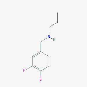 molecular formula C10H13F2N B13203878 [(3,4-Difluorophenyl)methyl](propyl)amine 
