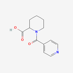 molecular formula C12H14N2O3 B1320390 1-Isonicotinoylpiperidine-2-carboxylic acid CAS No. 67691-58-1