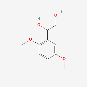 molecular formula C10H14O4 B13203919 1,2-Ethanediol, 1-(2,5-dimethoxyphenyl)- CAS No. 56979-67-0