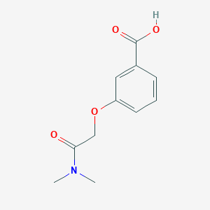 molecular formula C11H13NO4 B1320393 3-[(Dimethylcarbamoyl)methoxy]benzoic acid CAS No. 926259-55-4