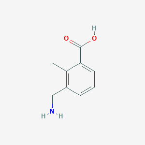 molecular formula C9H11NO2 B13203959 3-(Aminomethyl)-2-methylbenzoic acid CAS No. 96084-41-2