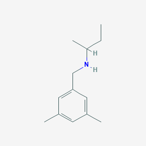 molecular formula C13H21N B13203970 (Butan-2-yl)[(3,5-dimethylphenyl)methyl]amine 